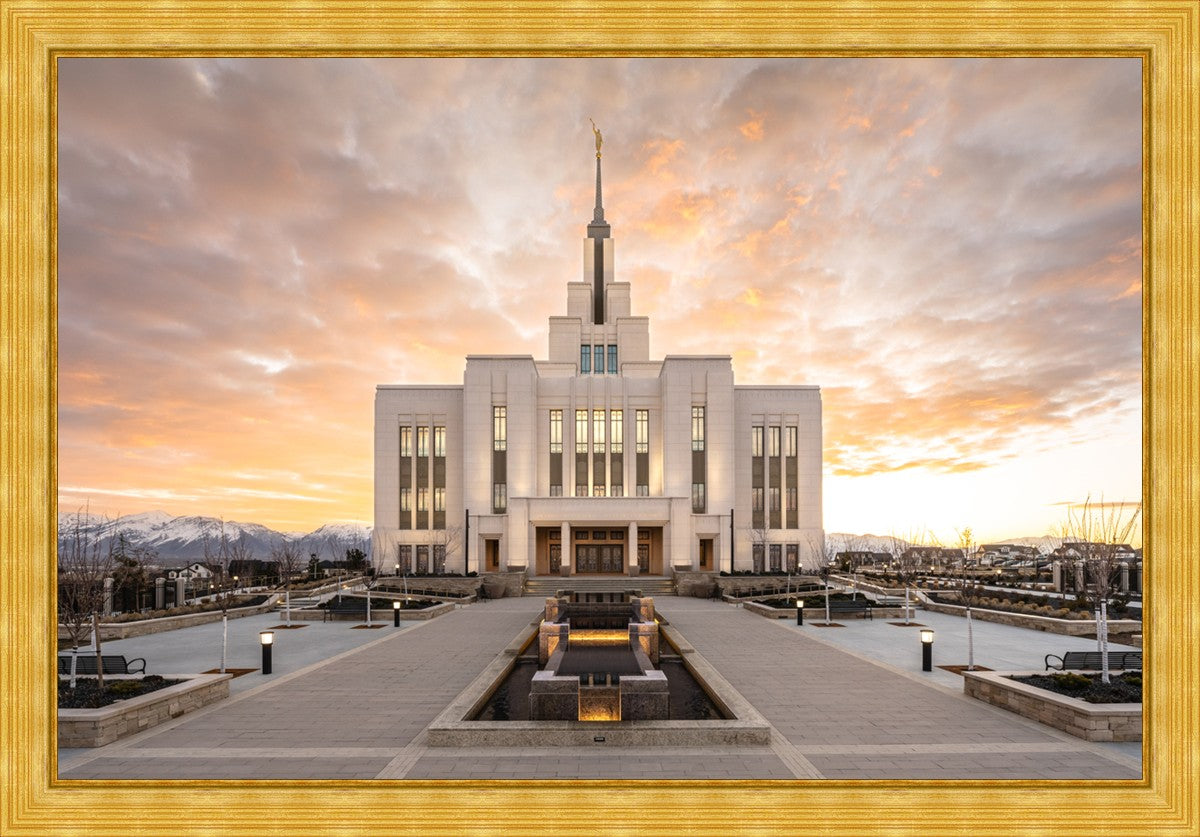 Saratoga Springs Utah Golden Sunrise