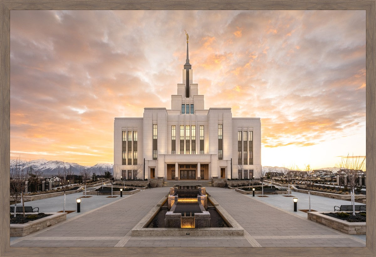 Saratoga Springs Utah Golden Sunrise