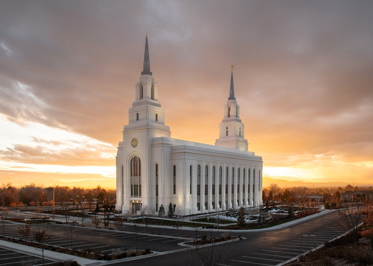 Layton Utah Golden Glow Sunset