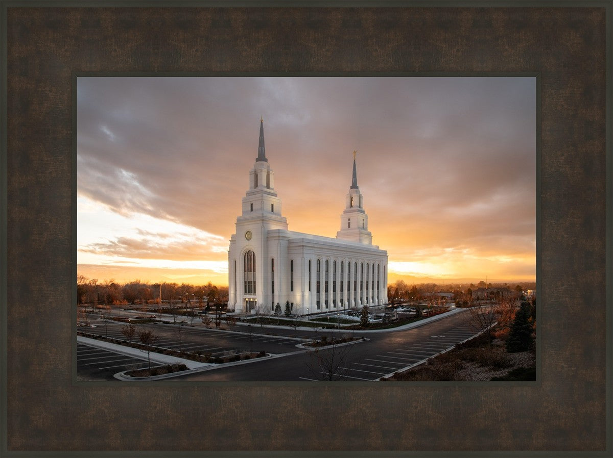 Layton Utah Golden Glow Sunset