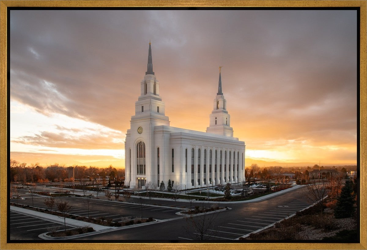 Layton Utah Golden Glow Sunset