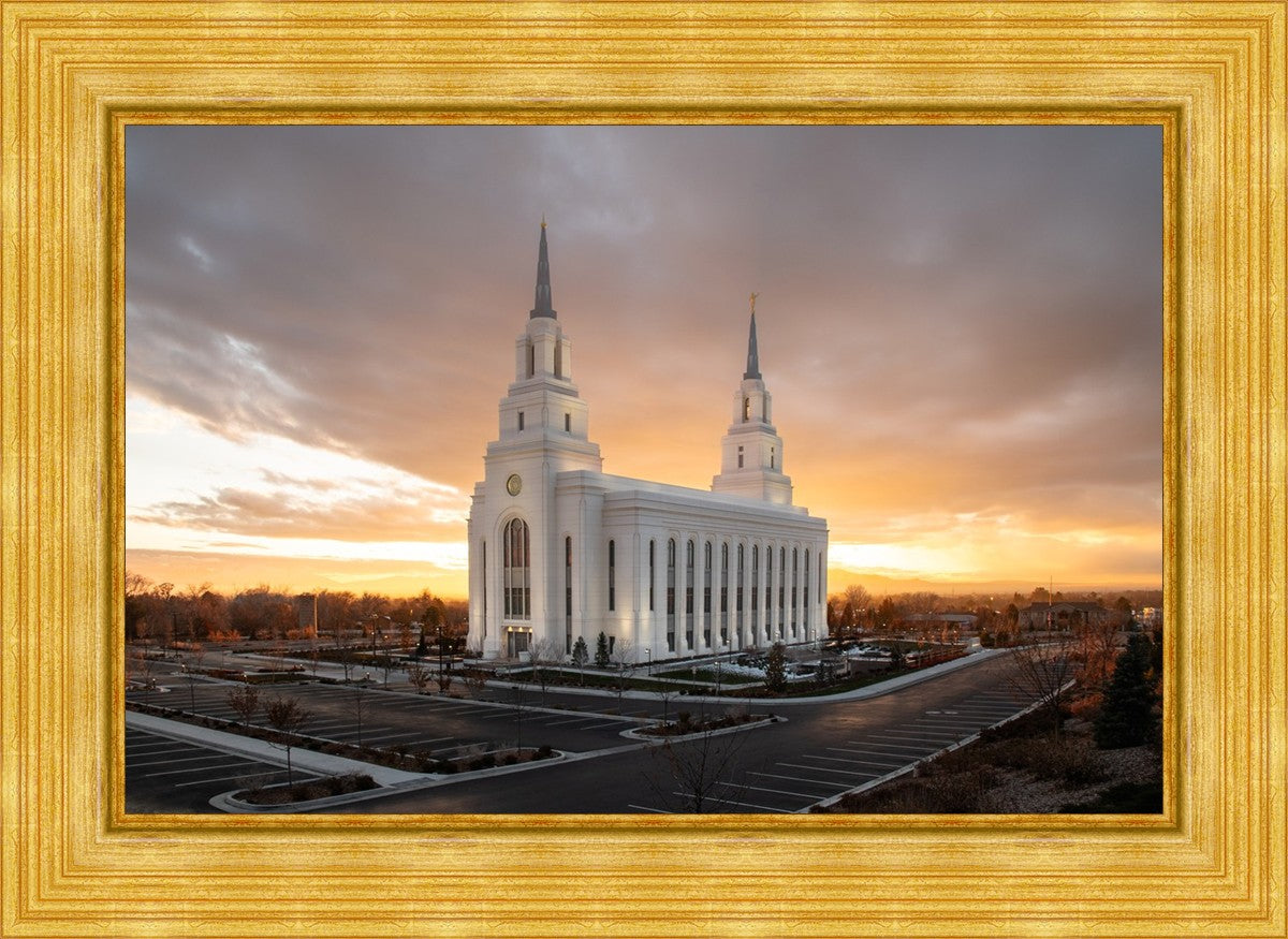 Layton Utah Golden Glow Sunset