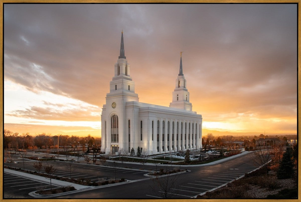 Layton Utah Golden Glow Sunset