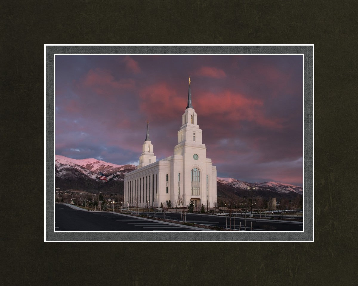 Layton Utah Pink Winter Sunset