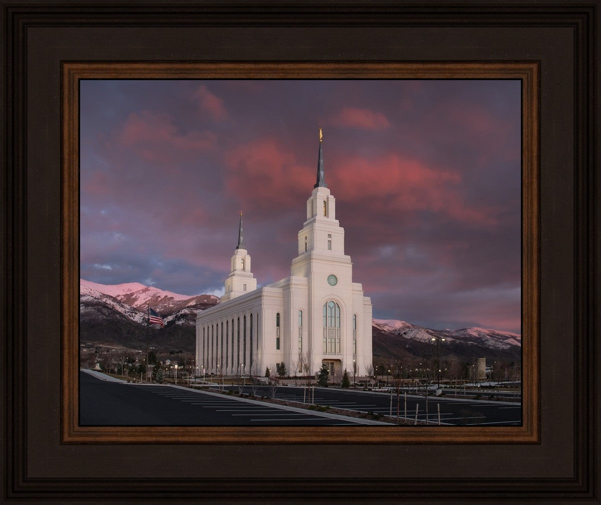Layton Utah Pink Winter Sunset