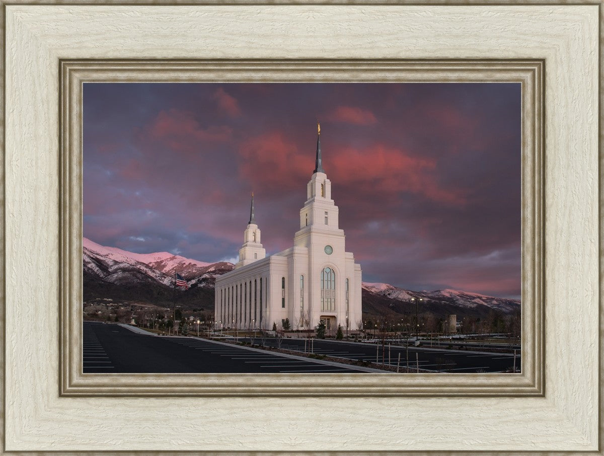Layton Utah Pink Winter Sunset
