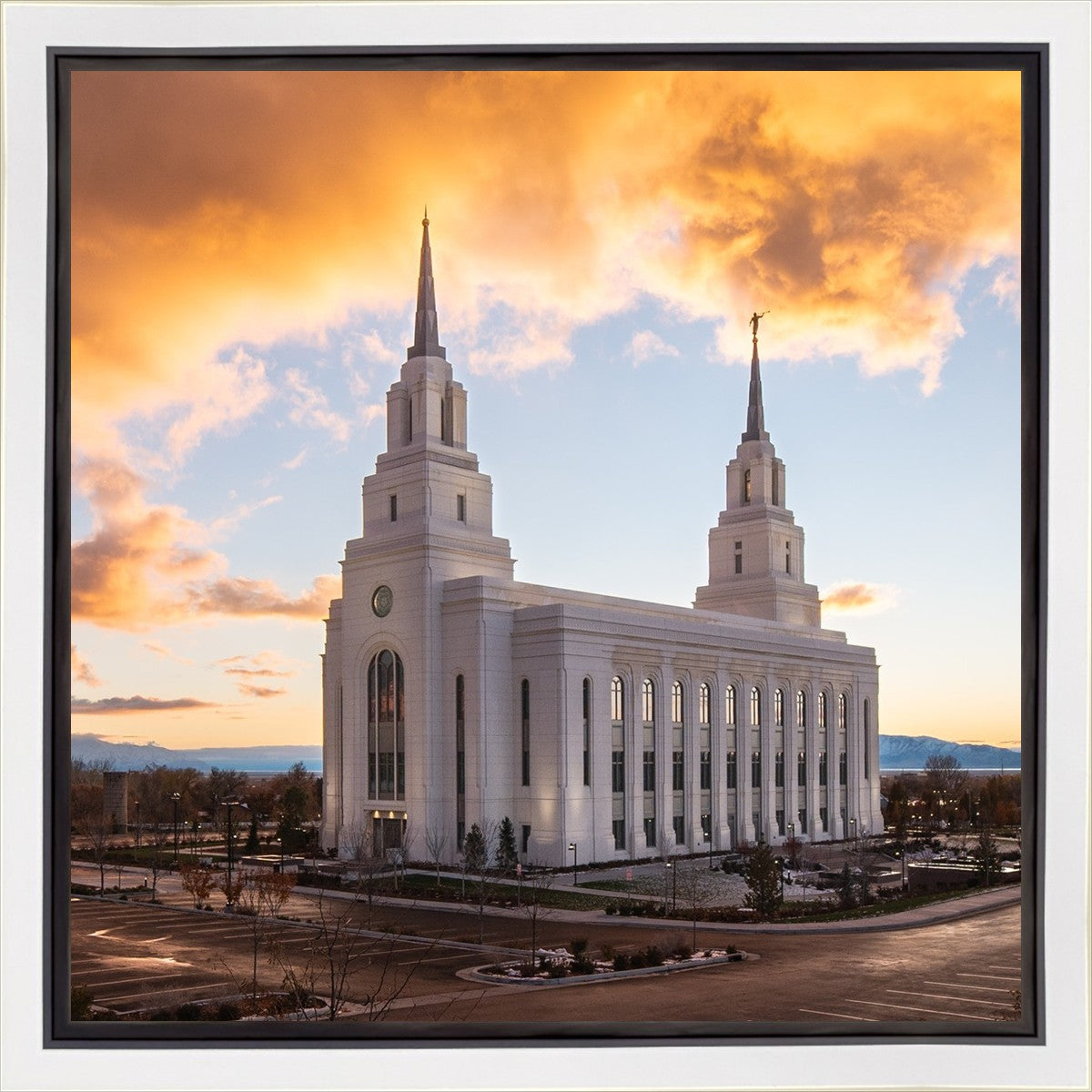 Layton Utah Fire in The Sky Gallery Wrap