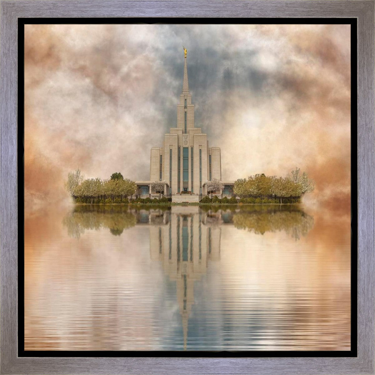Millennial Reflection Oquirrh Mountain Temple
