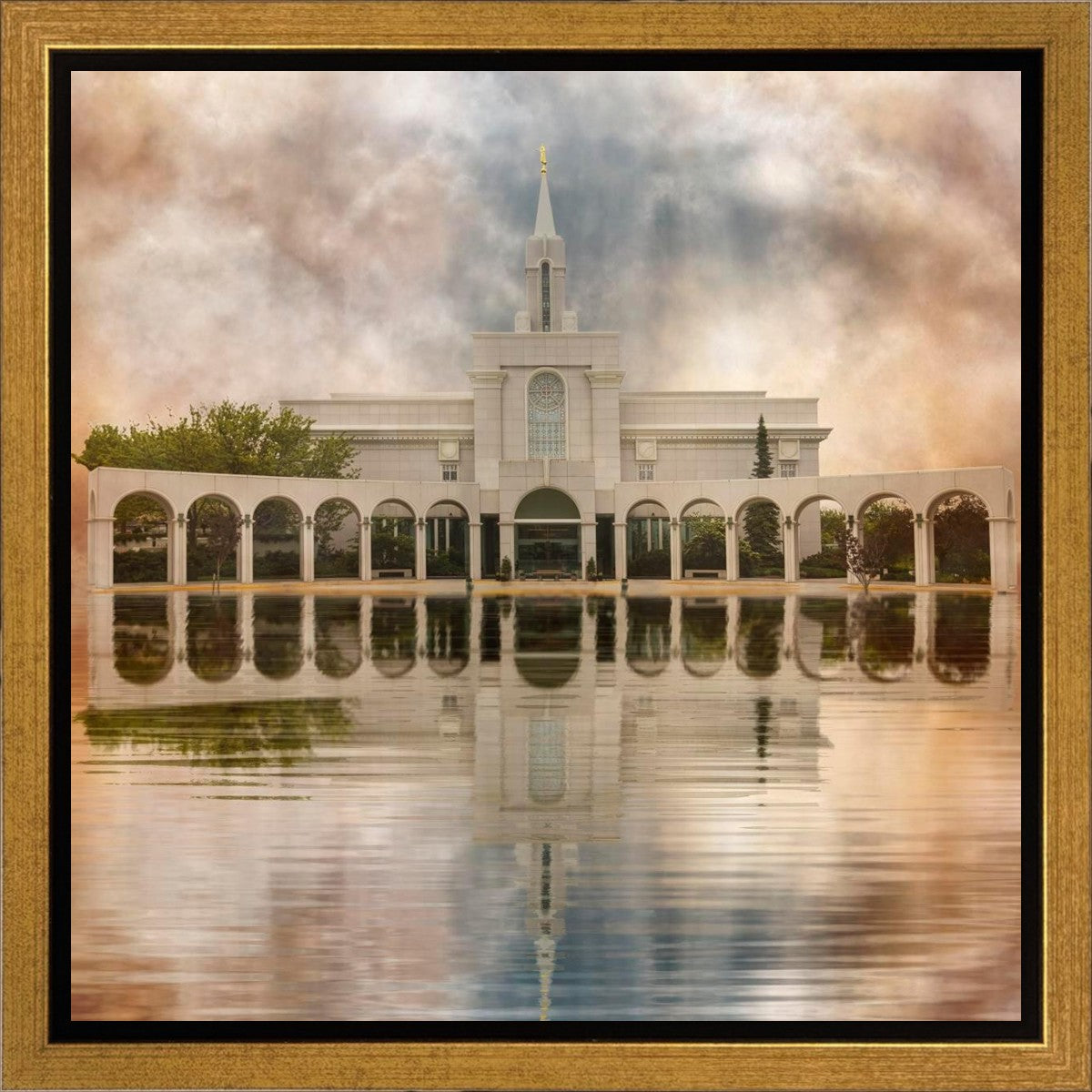 Millennial Reflection Bountiful Utah Temple