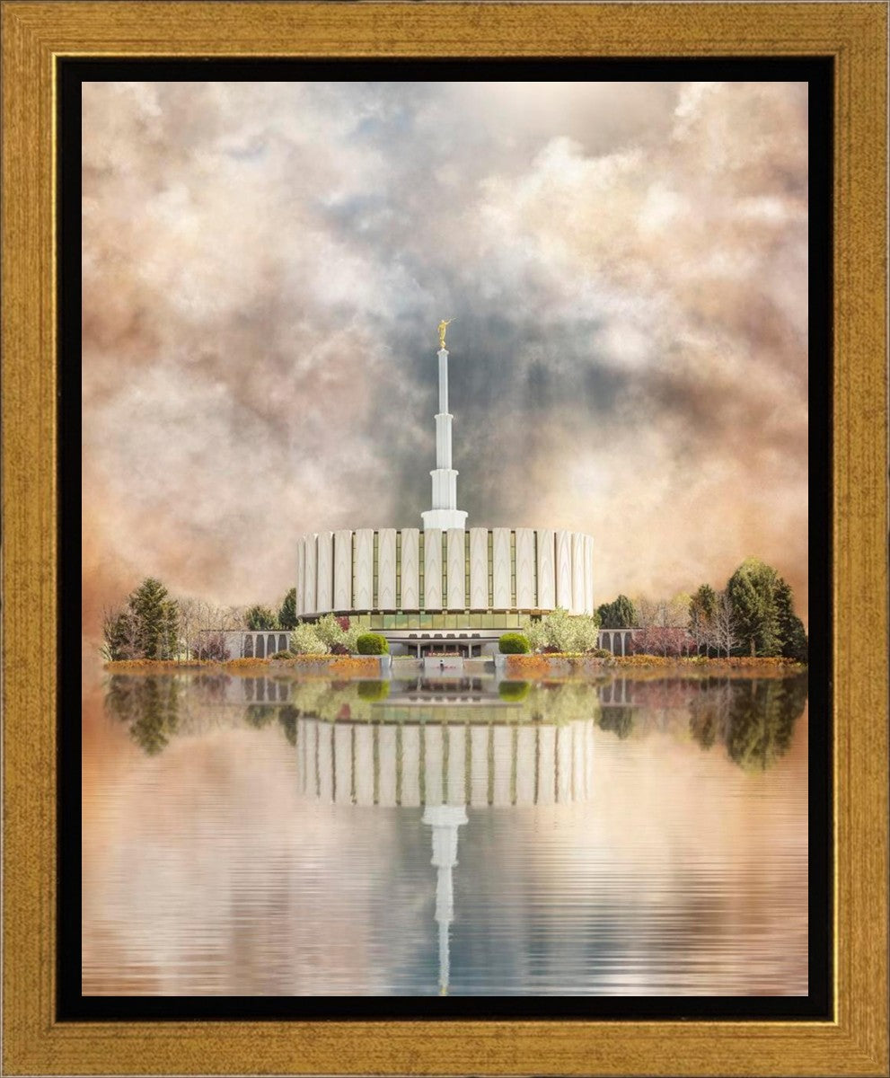 Millennial Reflection Provo Utah Temple