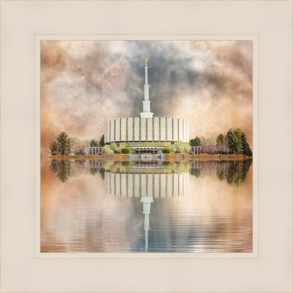 Millennial Reflection Provo Utah Temple
