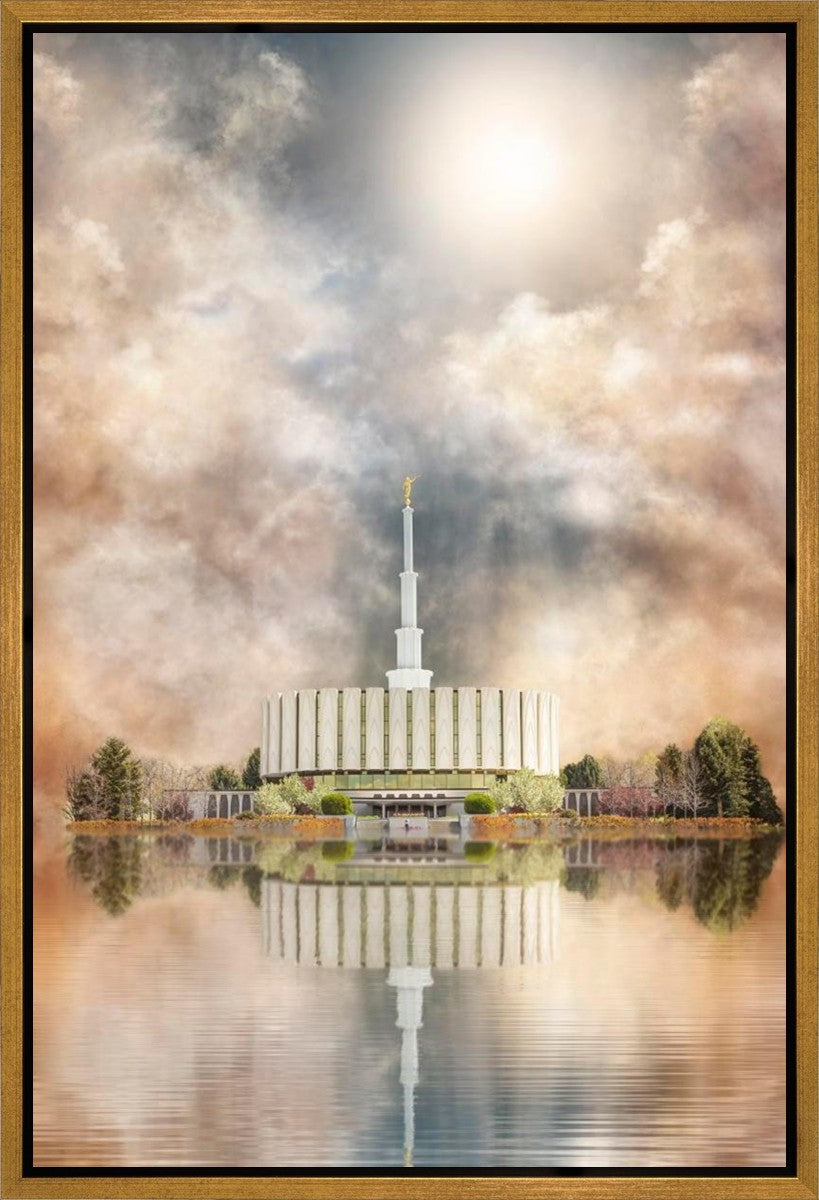 Millennial Reflection Provo Utah Temple