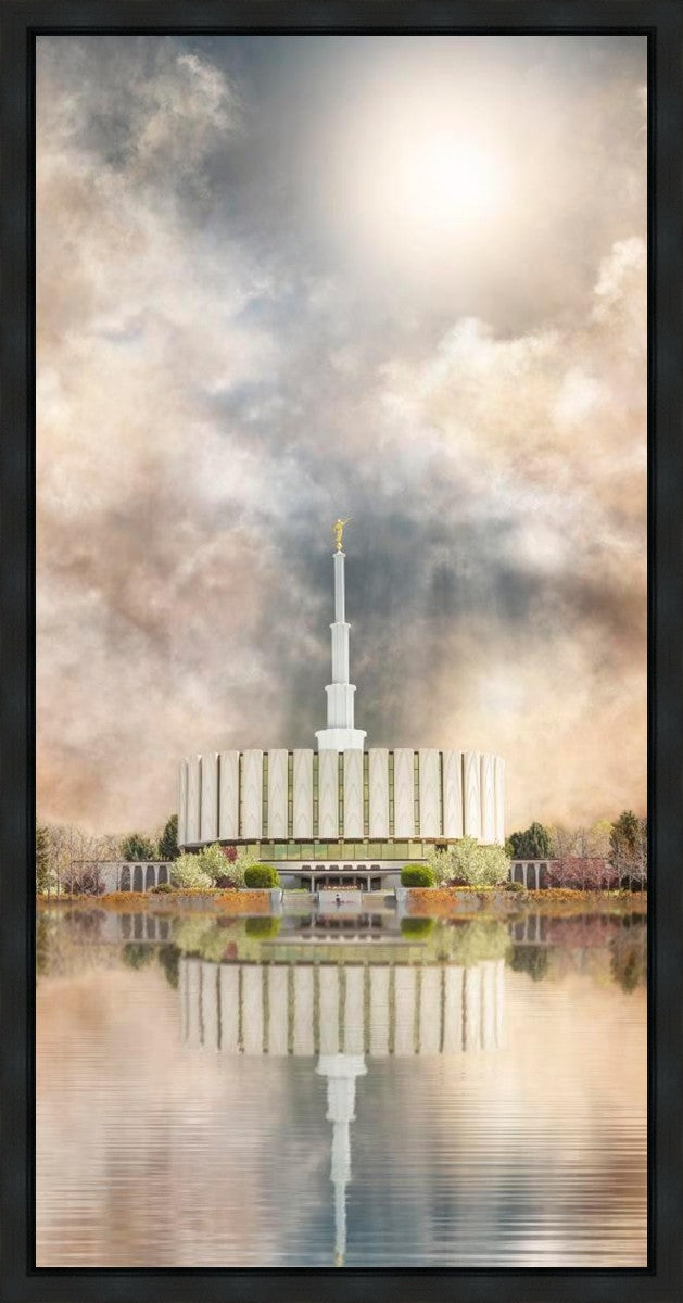 Millennial Reflection Provo Utah Temple