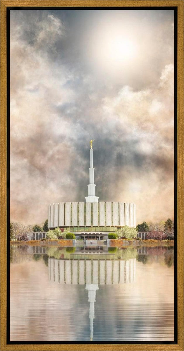 Millennial Reflection Provo Utah Temple