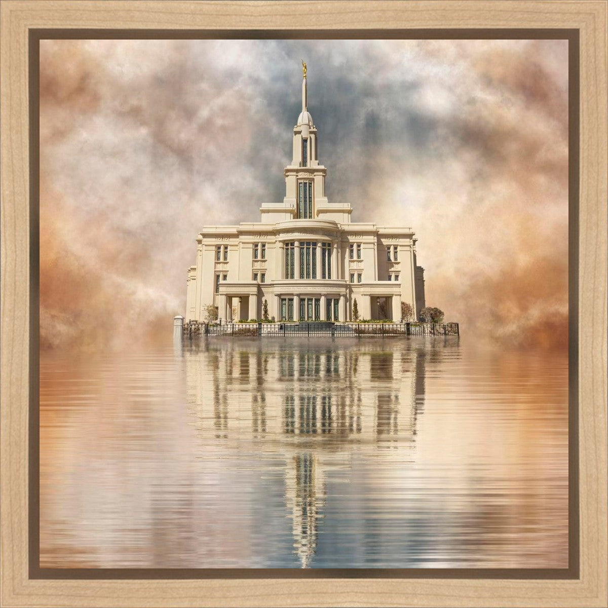Millennial Reflection Payson Utah Temple