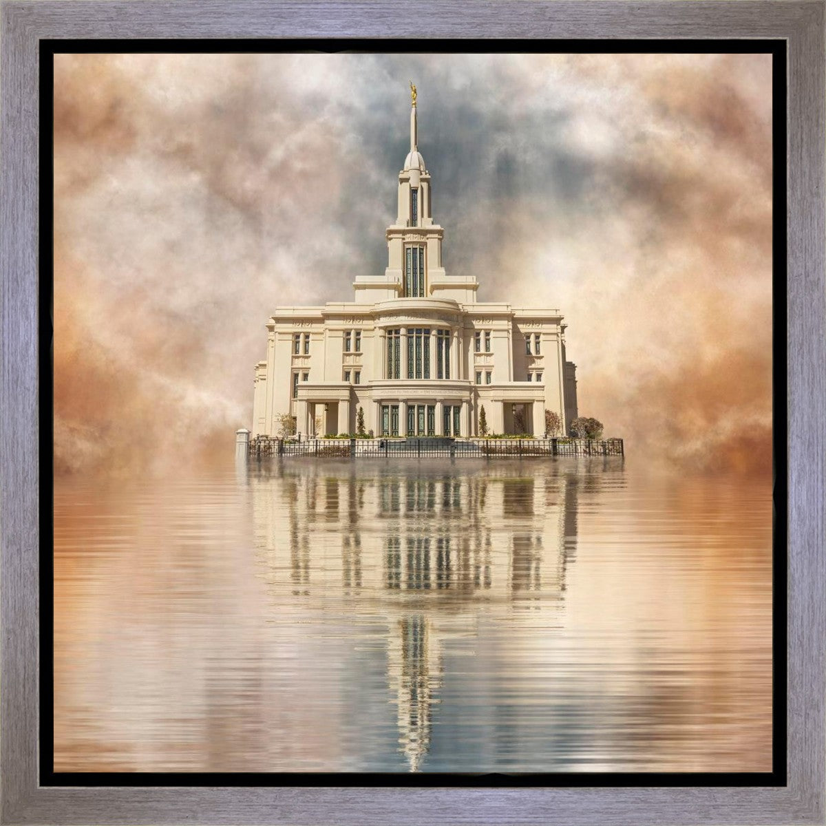 Millennial Reflection Payson Utah Temple