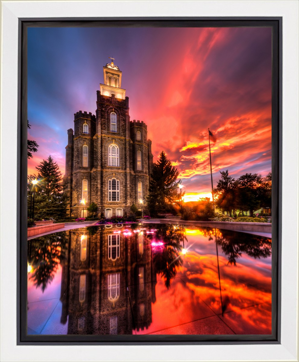 Logan Utah Fiery Sunset