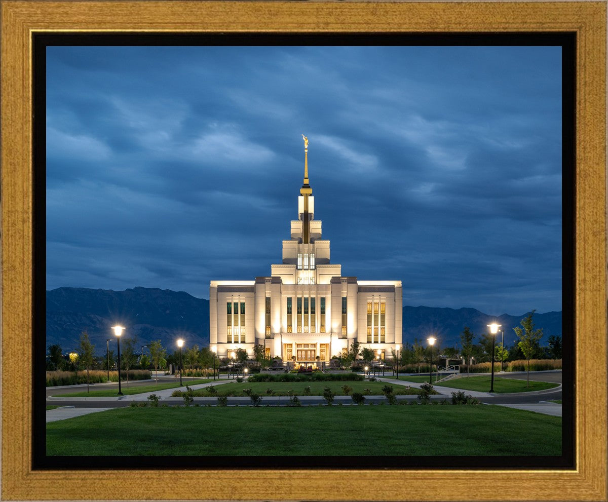 Saratoga Springs Utah Blue Night