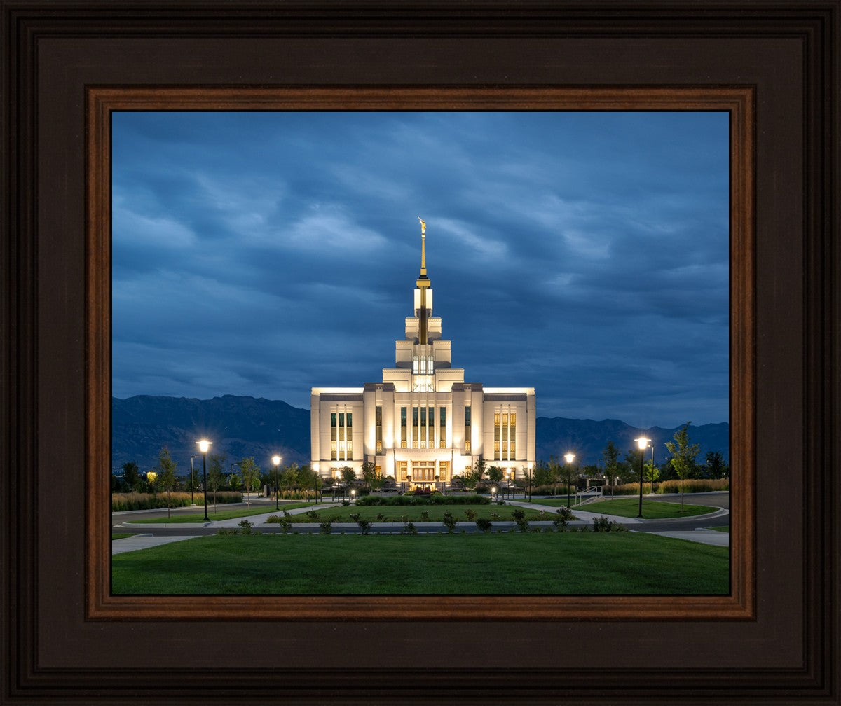 Saratoga Springs Utah Blue Night