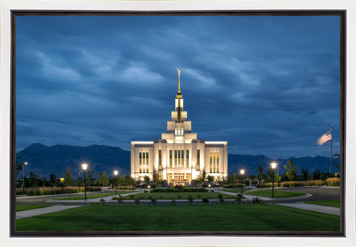 Saratoga Springs Utah Blue Night