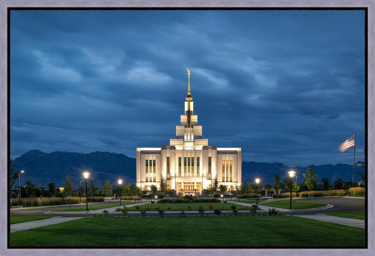 Saratoga Springs Utah Blue Night