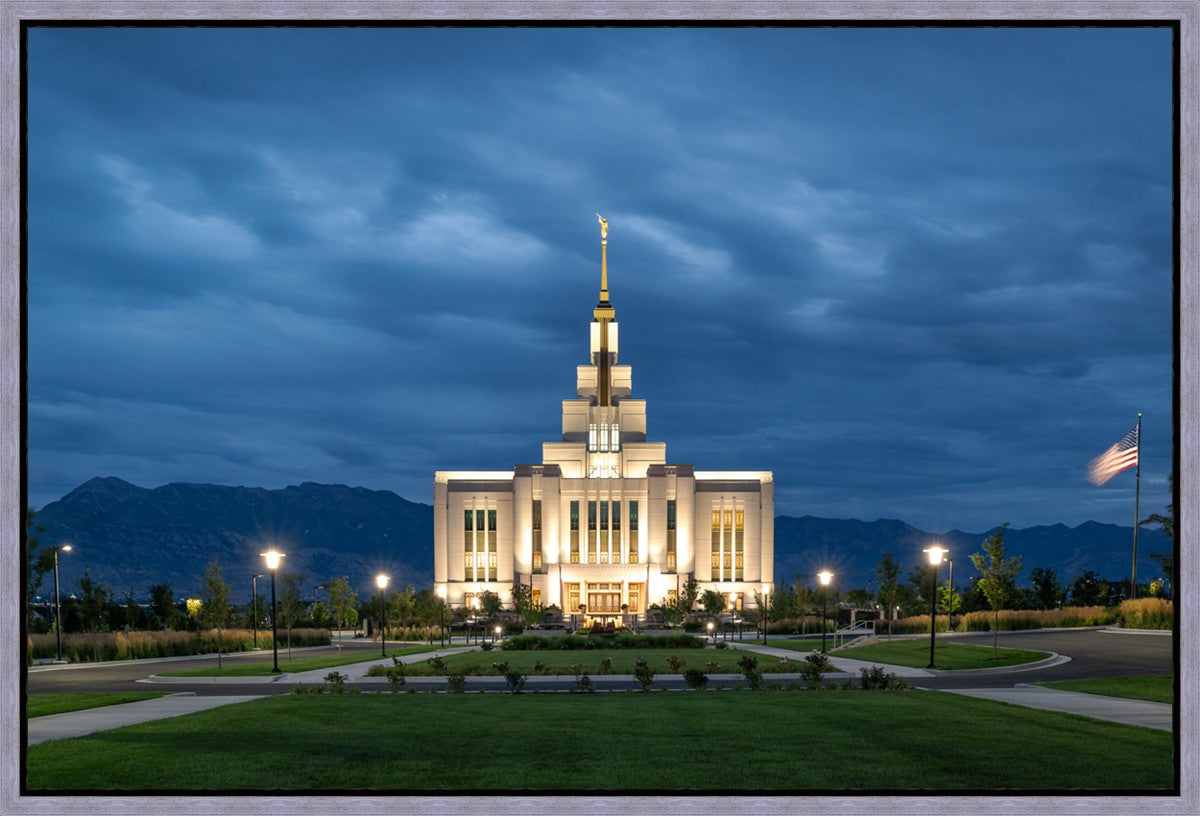 Saratoga Springs Utah Blue Night