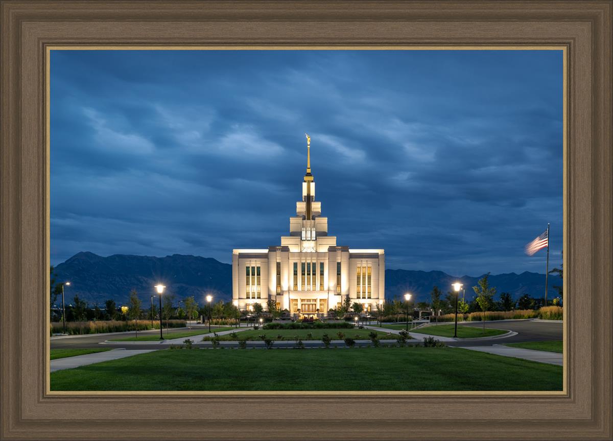 Saratoga Springs Utah Blue Night
