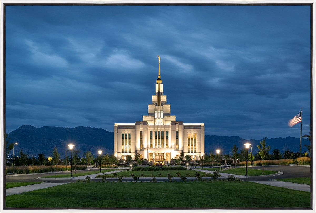 Saratoga Springs Utah Blue Night