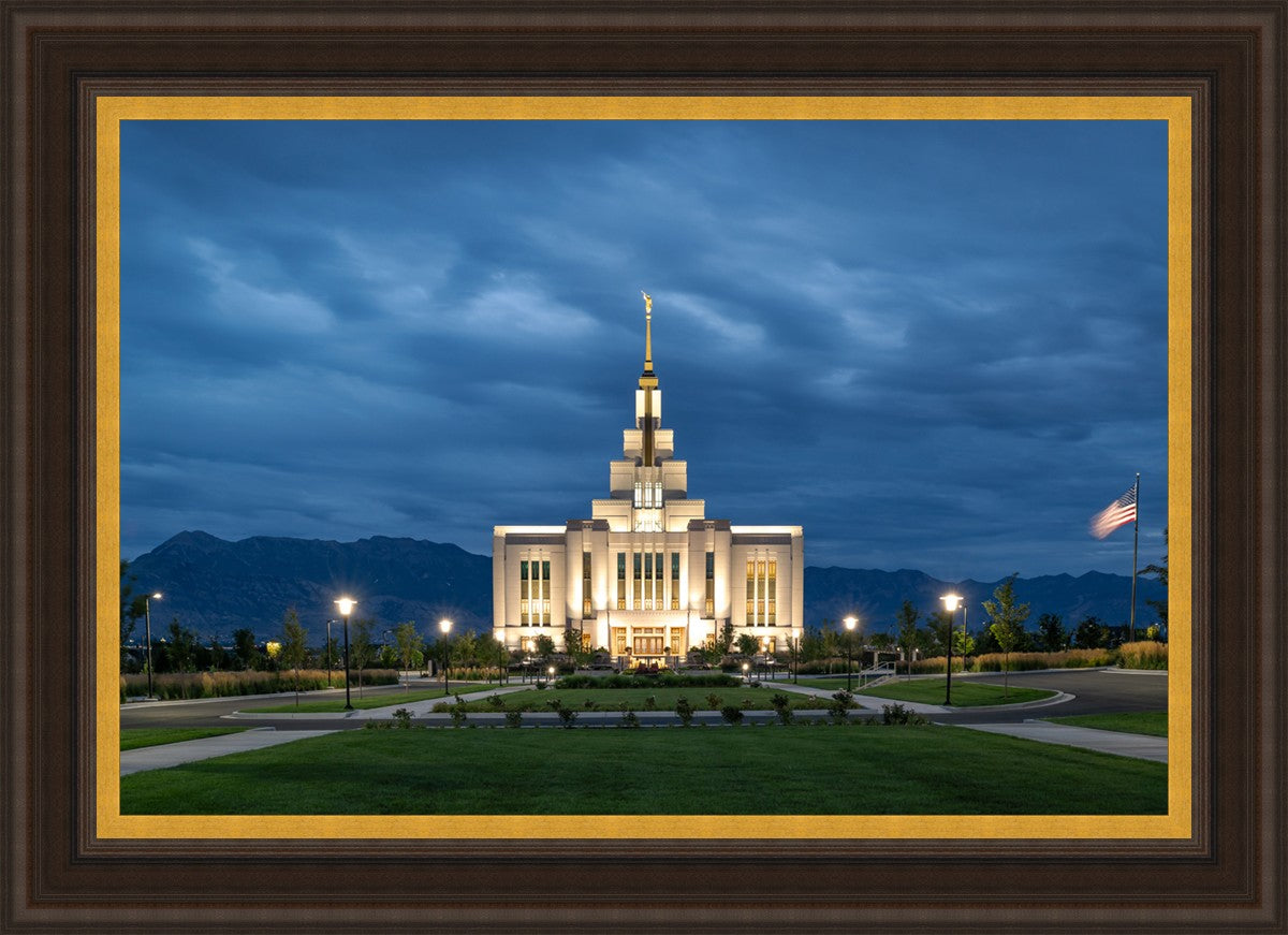 Saratoga Springs Utah Blue Night