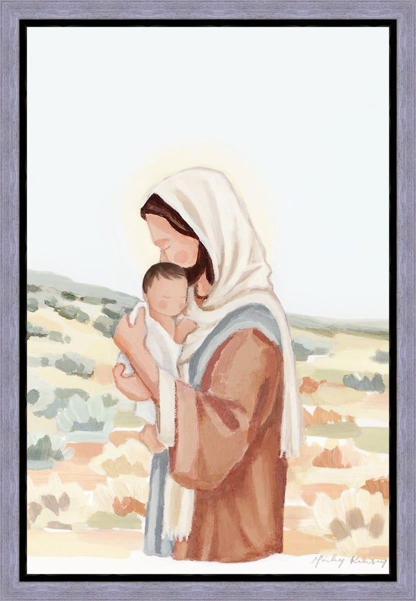 The Saviors Love - Black Hair Gallery Wrap
