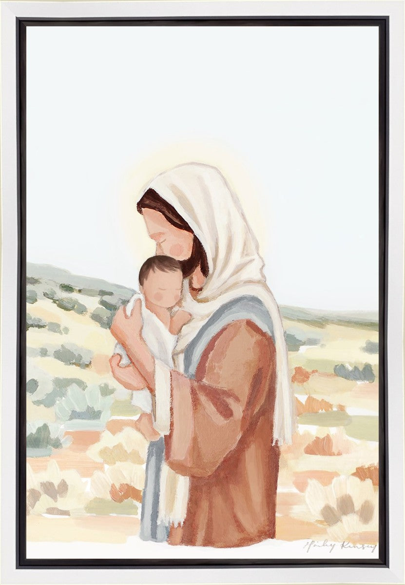 The Saviors Love - Black Hair Gallery Wrap