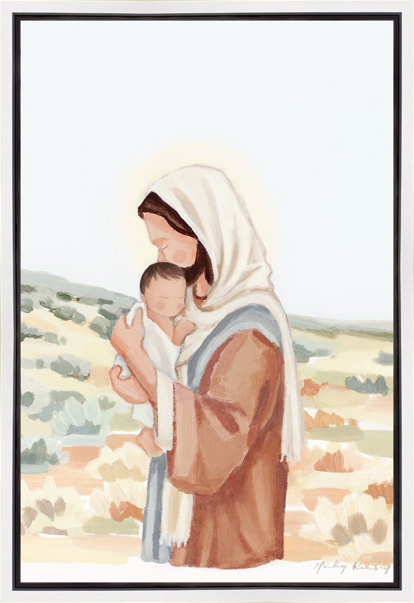 The Saviors Love - Black Hair Gallery Wrap