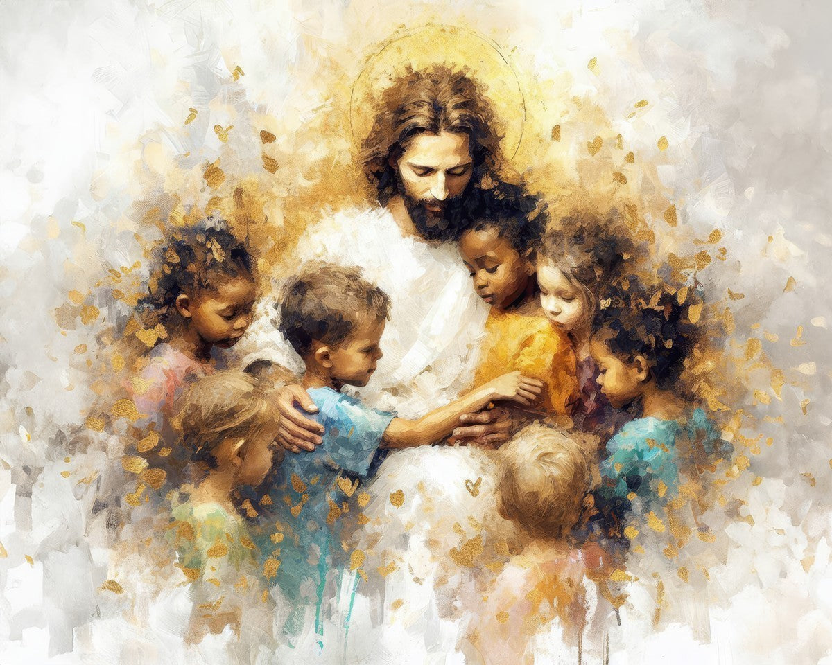Become Like Little Children Large Wall Art Gallery Wrap
