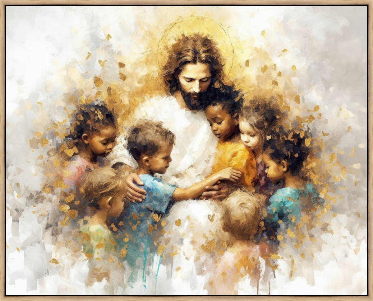 Become Like Little Children Large Wall Art Gallery Wrap