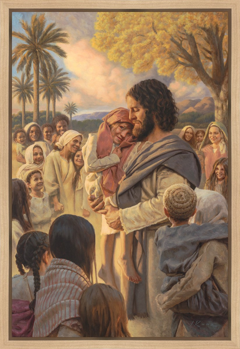 He Took Them Up In His Arms Gallery Wrap