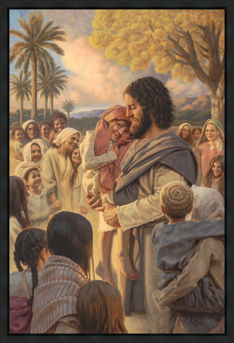 He Took Them Up In His Arms Gallery Wrap