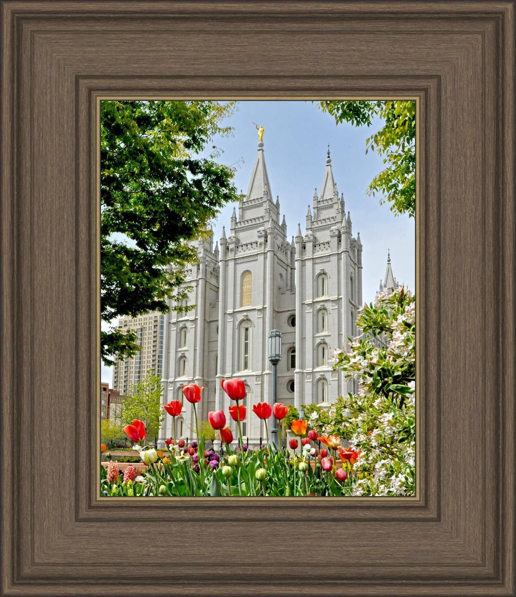 Salt Lake City Temple June - God Is the Gardner