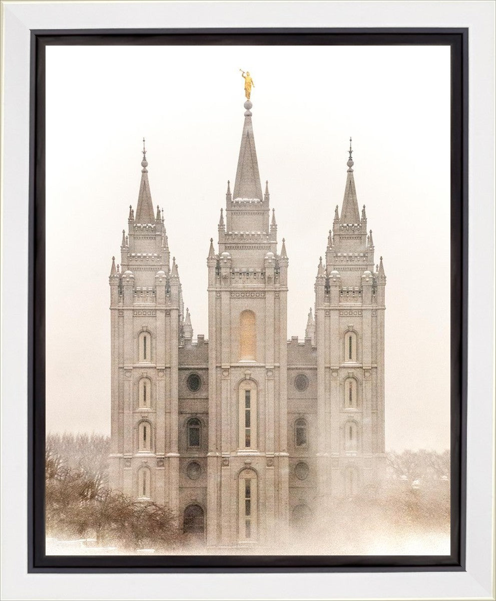 Salt Lake City Temple Quiet Misty Morning Gallery Wrap