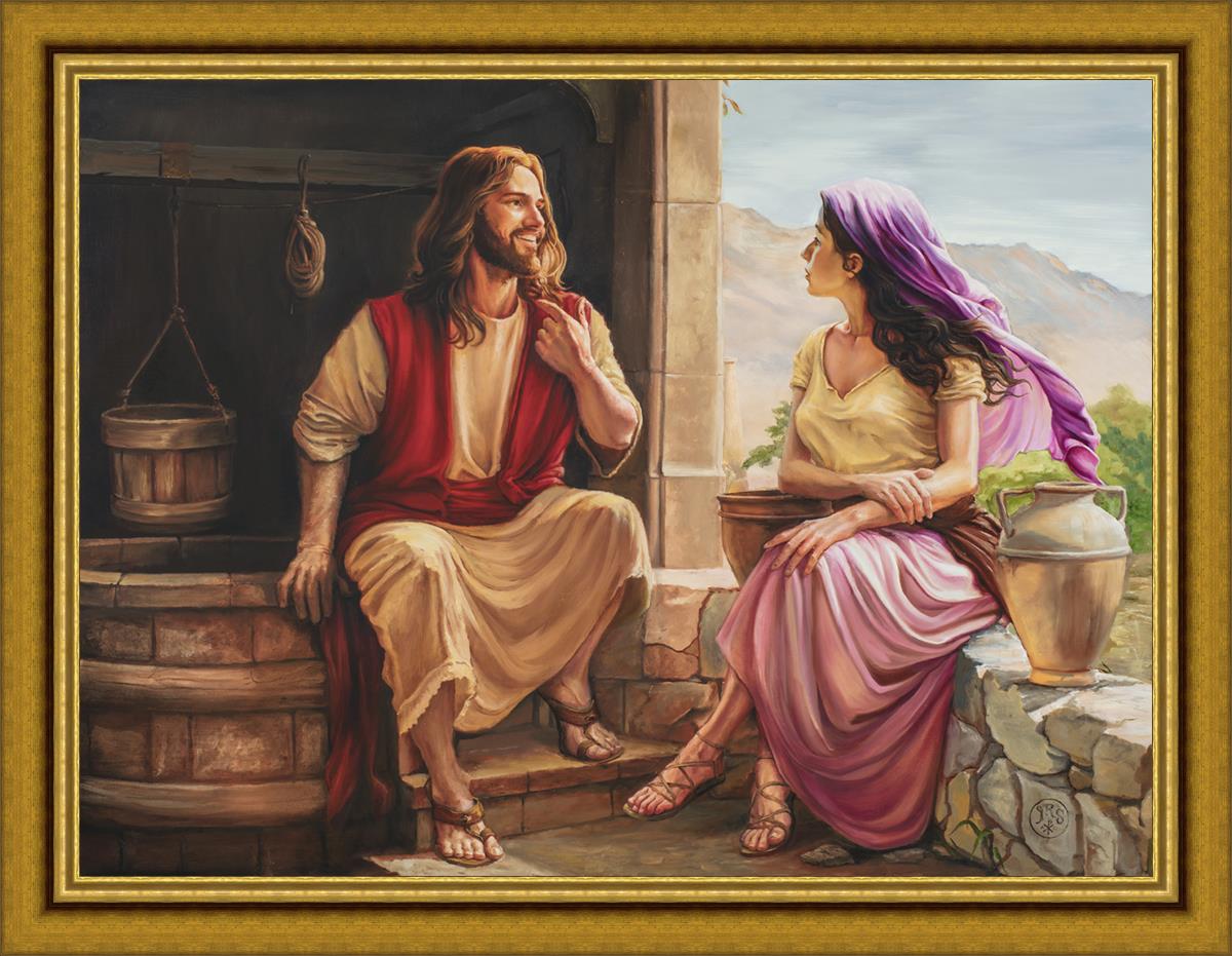 Unexpected Grace: Revelation at Jacob's Well Large Wall Art