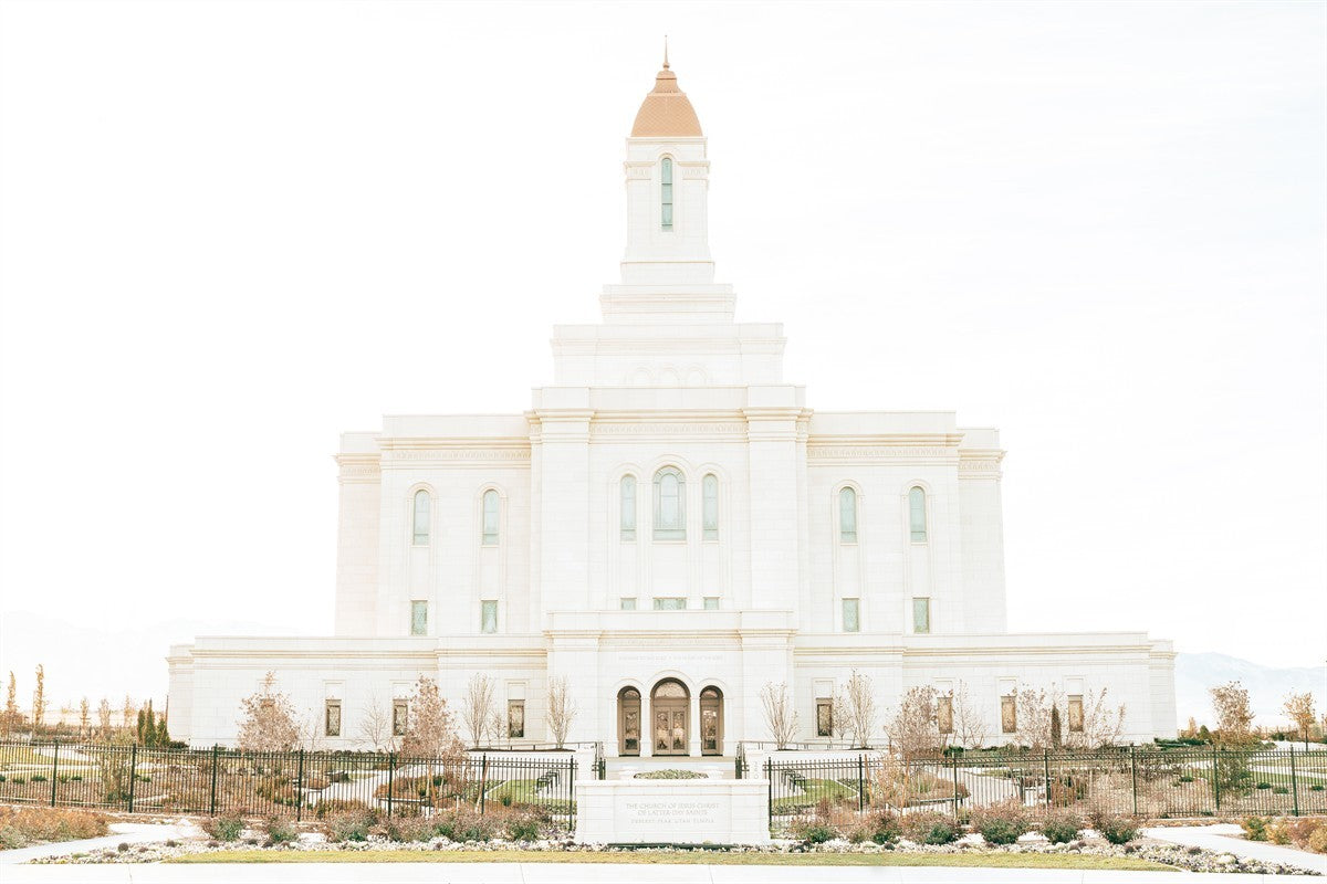 Sweet is The Work Deseret Peak Utah Temple Gallery Wrap