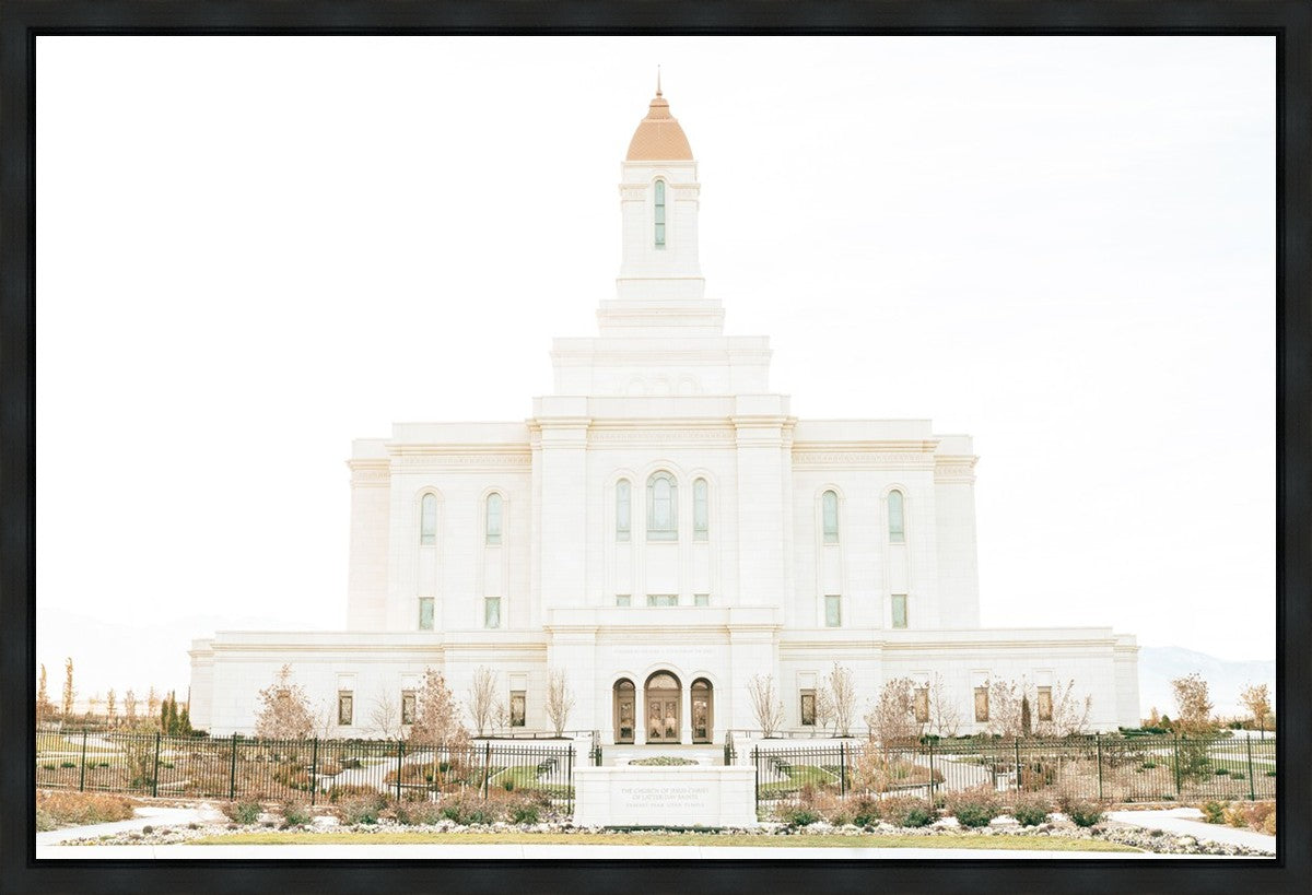Sweet is The Work Deseret Peak Utah Temple Gallery Wrap
