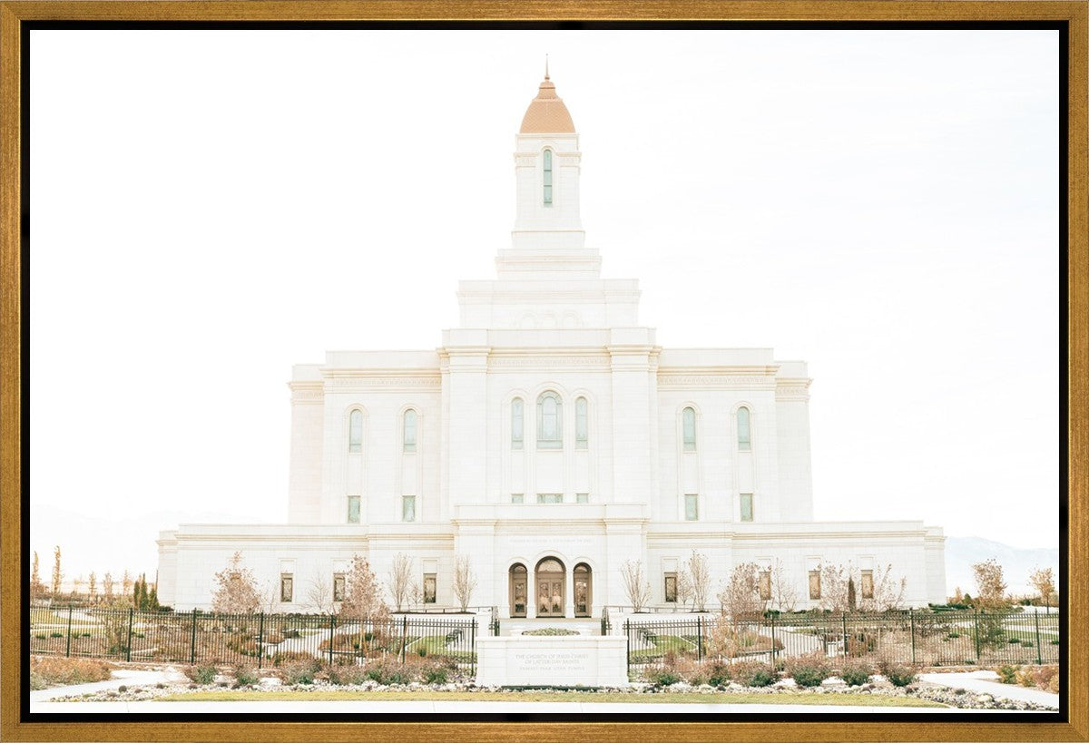 Sweet is The Work Deseret Peak Utah Temple Gallery Wrap