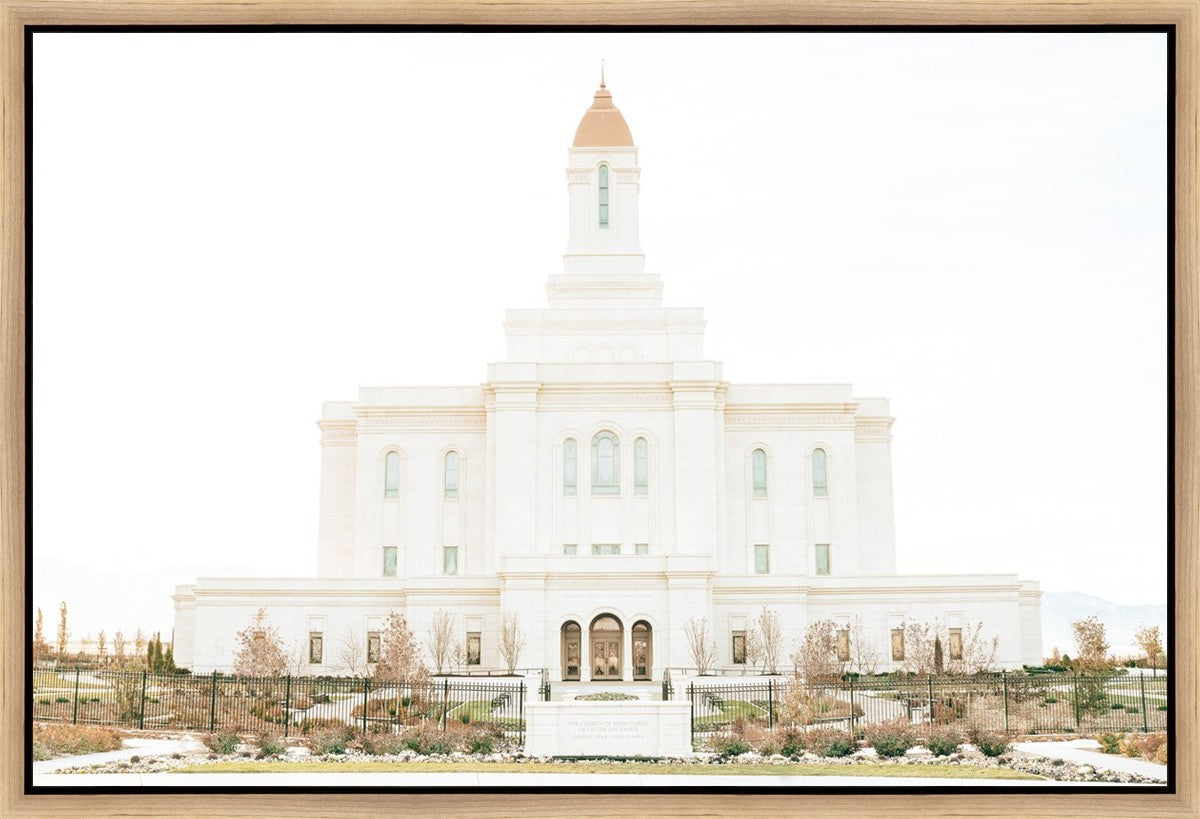 Sweet is The Work Deseret Peak Utah Temple Gallery Wrap