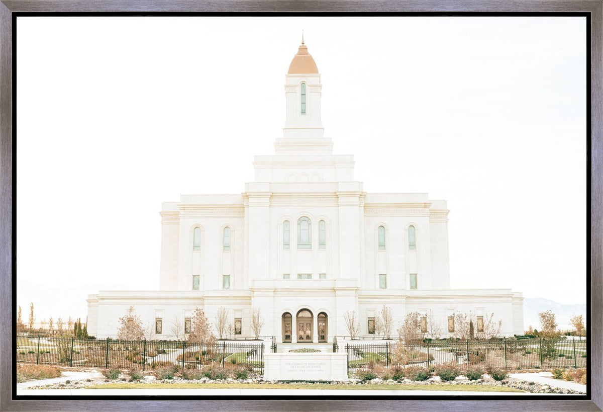 Sweet is The Work Deseret Peak Utah Temple Gallery Wrap
