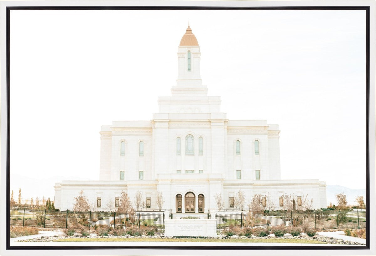 Sweet is The Work Deseret Peak Utah Temple Gallery Wrap