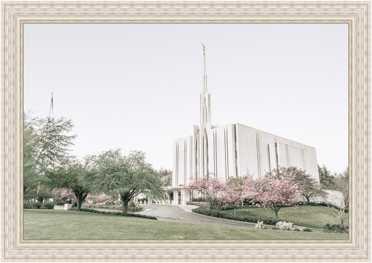 Sweet is The Work Seattle Washington Temple Large Wall Art