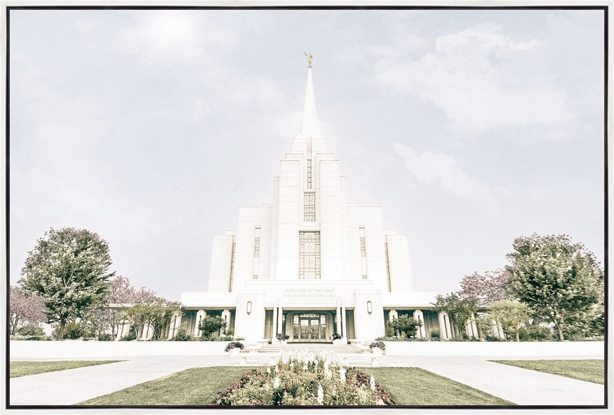 Sweet is The Work Rexburg Idaho Temple Large Wall Art Gallery Wrap