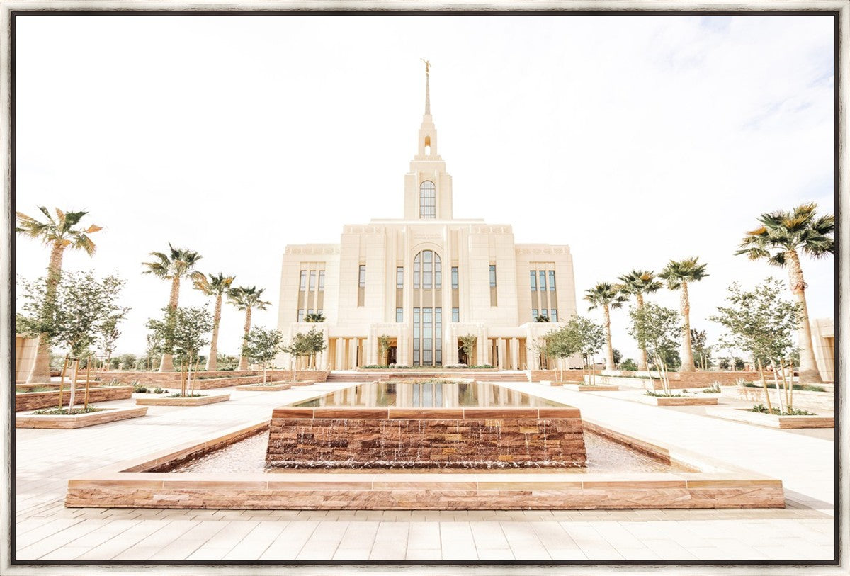 Sweet is The Work Red Cliffs Utah Temple Large Wall Art