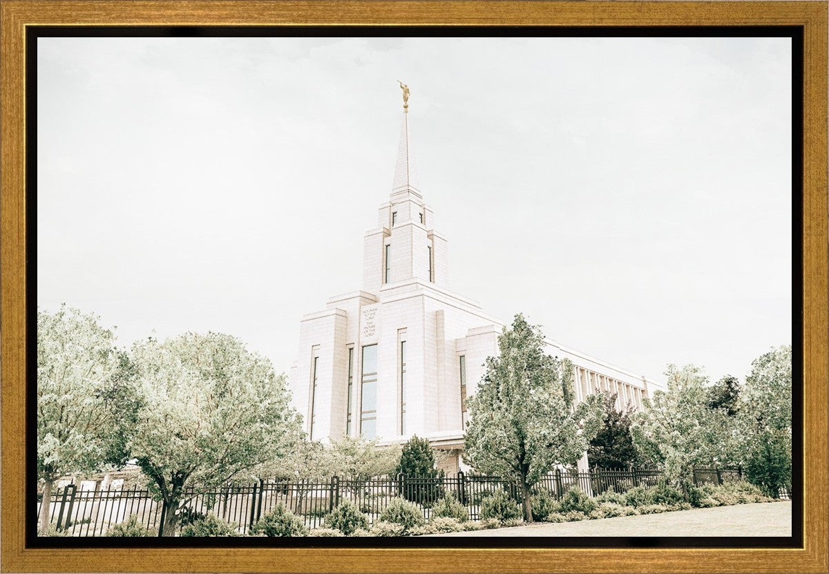 Sweet is The Work Oquirrh Mountain Utah Temple Gallery Wrap