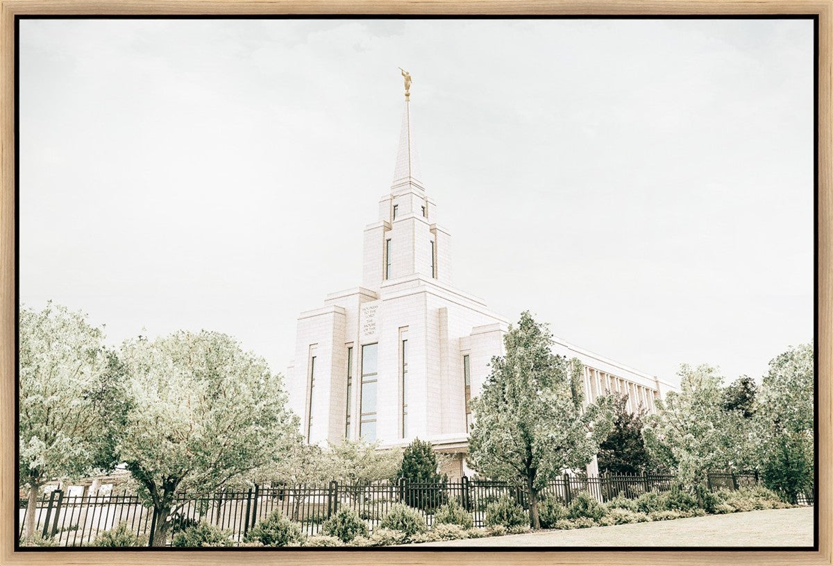 Sweet is The Work Oquirrh Mountain Utah Temple Gallery Wrap